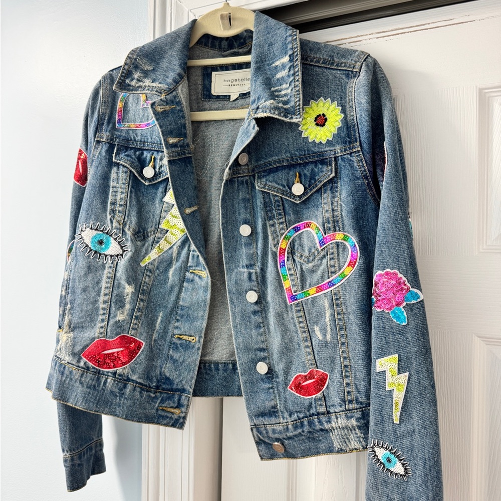 Embellished Blue Jean Jacket